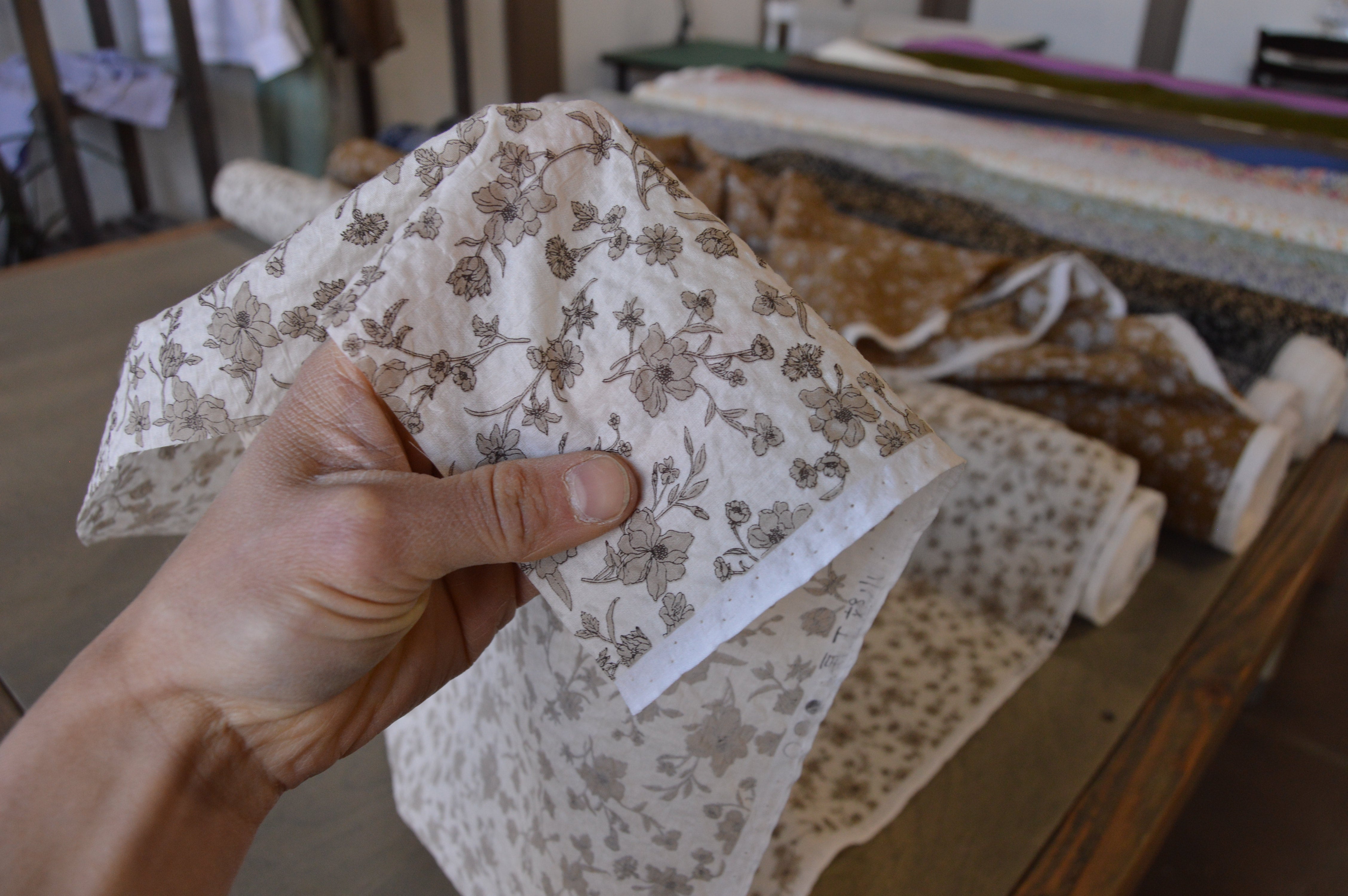 トップス 24SS A24SP02CS WRINKLED DRY COTTON Japanese Crinkle Cotton | Wildflower | Salt Lake Sewciety