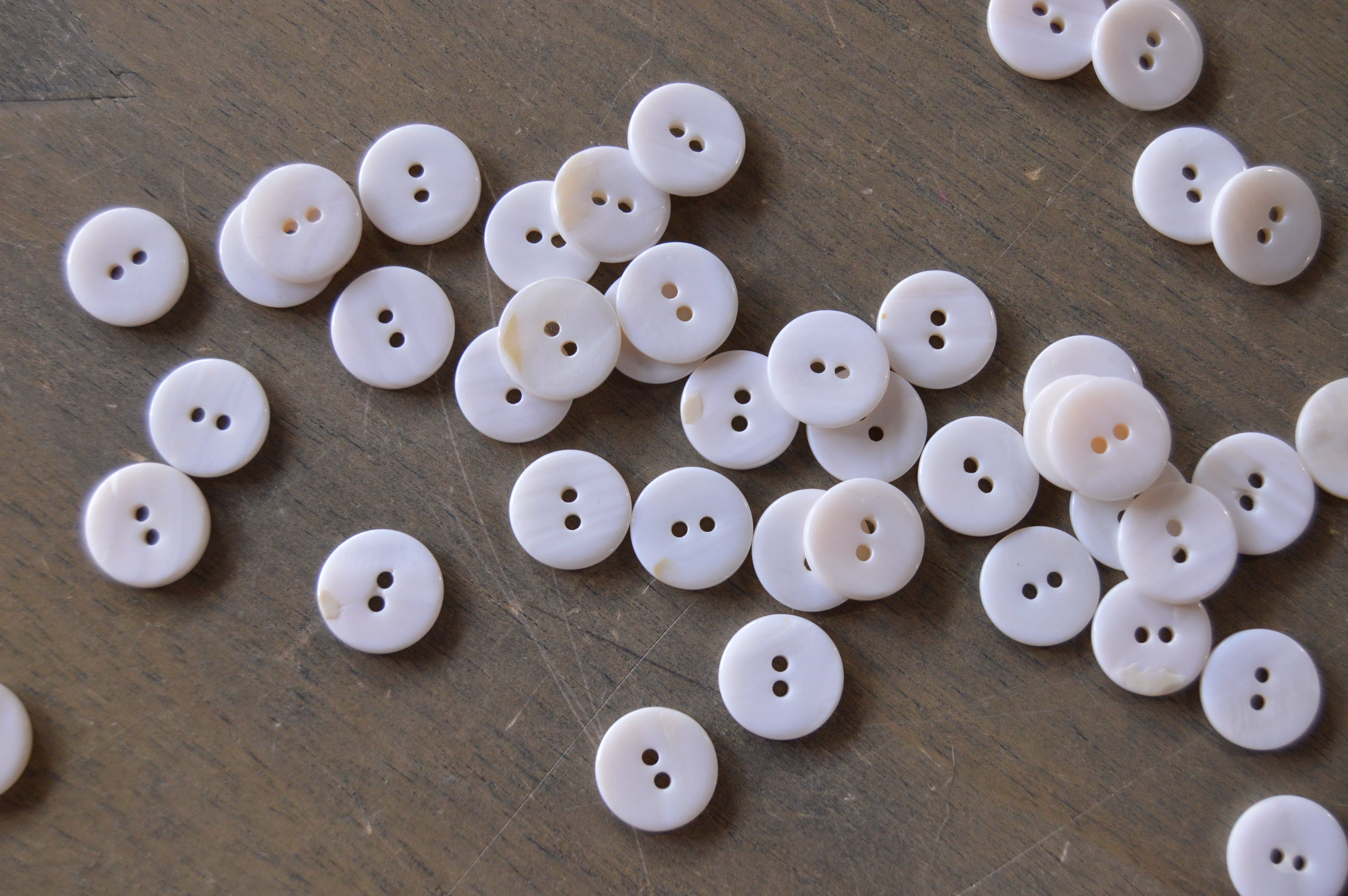 Rosewater Shell Buttons | Salt Lake Sewciety