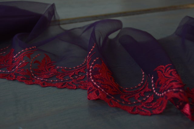 Embroidered Tulle Lace | Salt Lake Sewciety