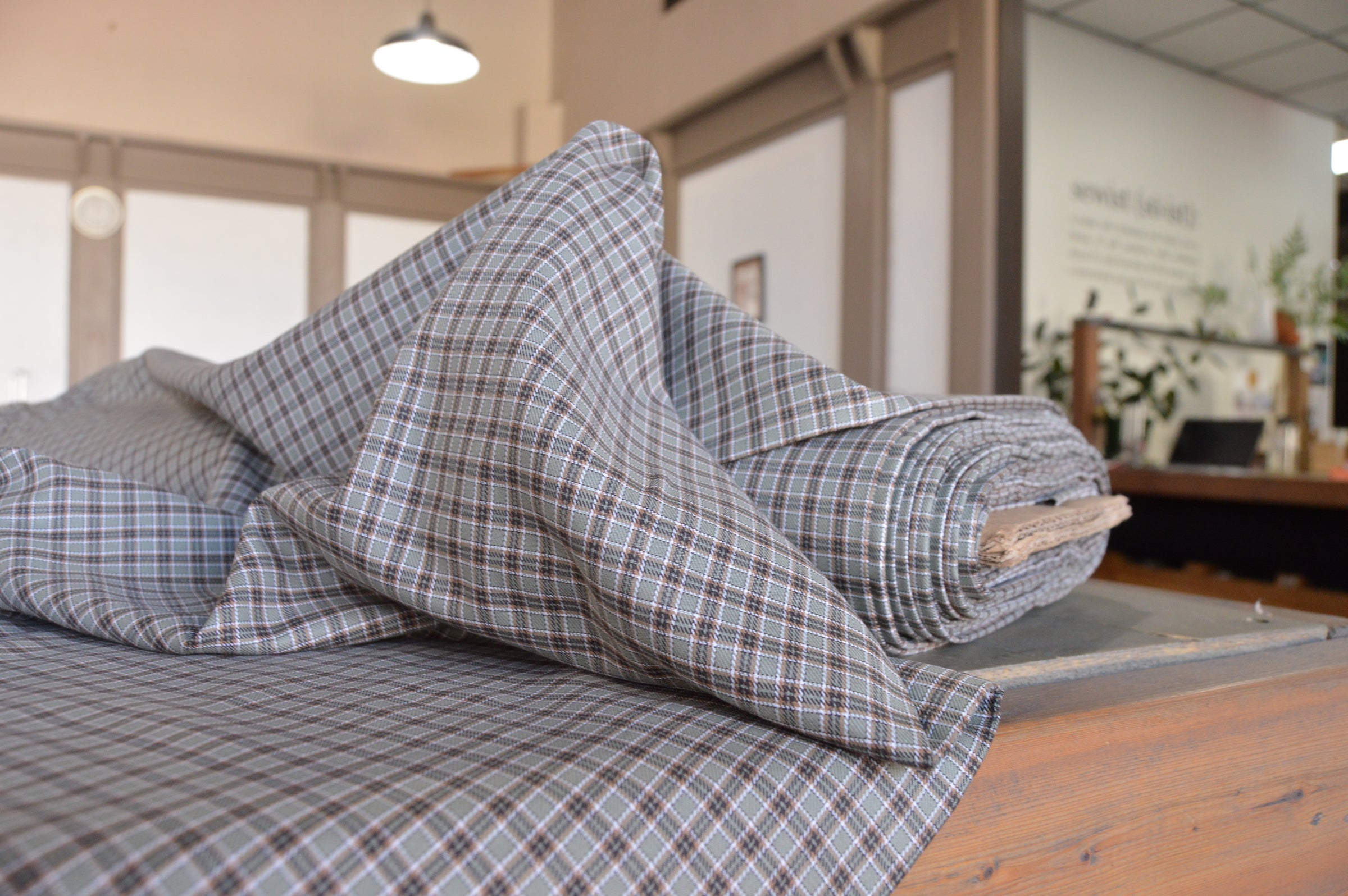 Brushed Flannel Dusty Sage Salt Lake Sewciety