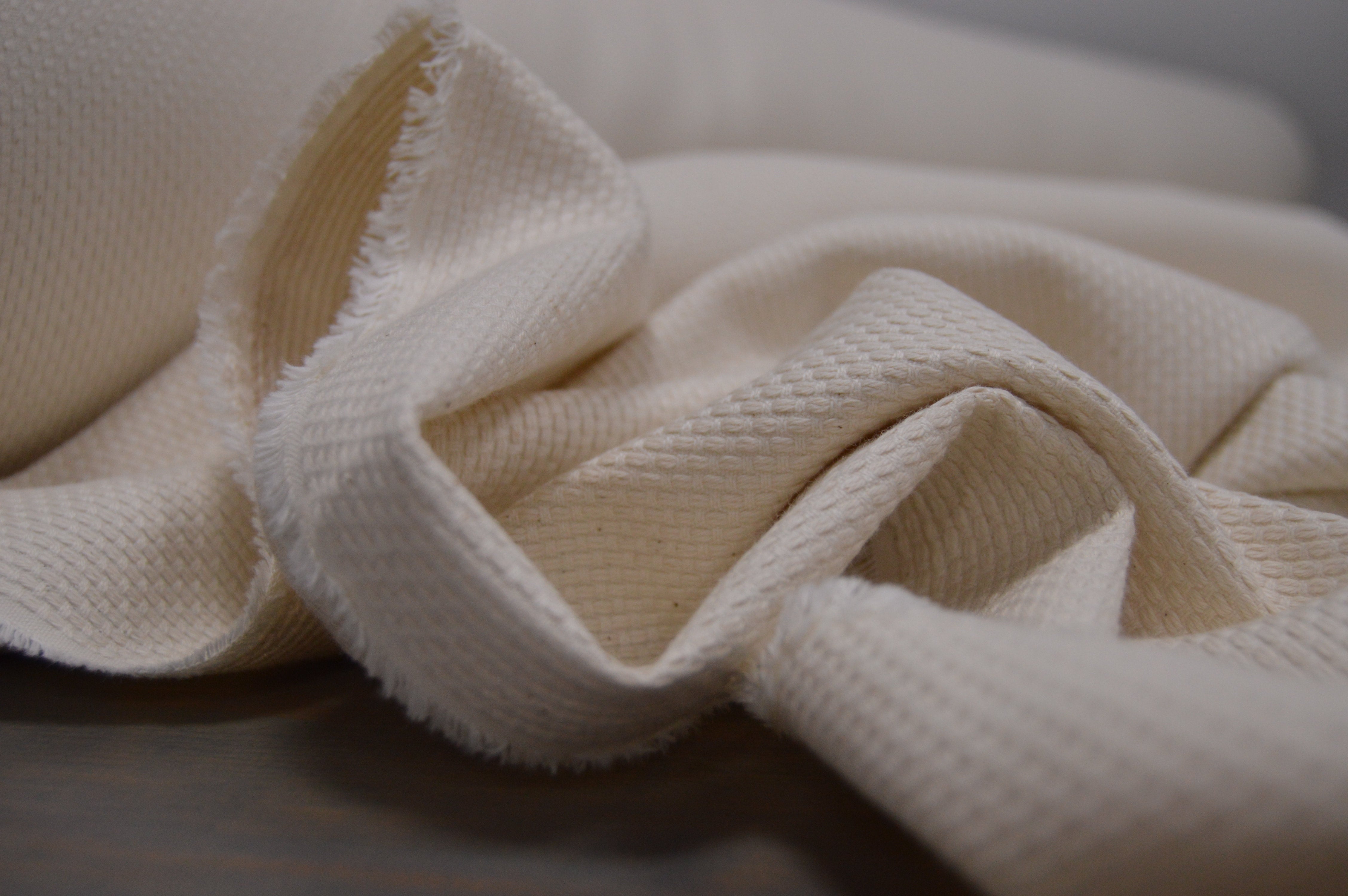 Dressmaking Cotton Denim Fabric | Pink & White Stripe – Fabrics Galore