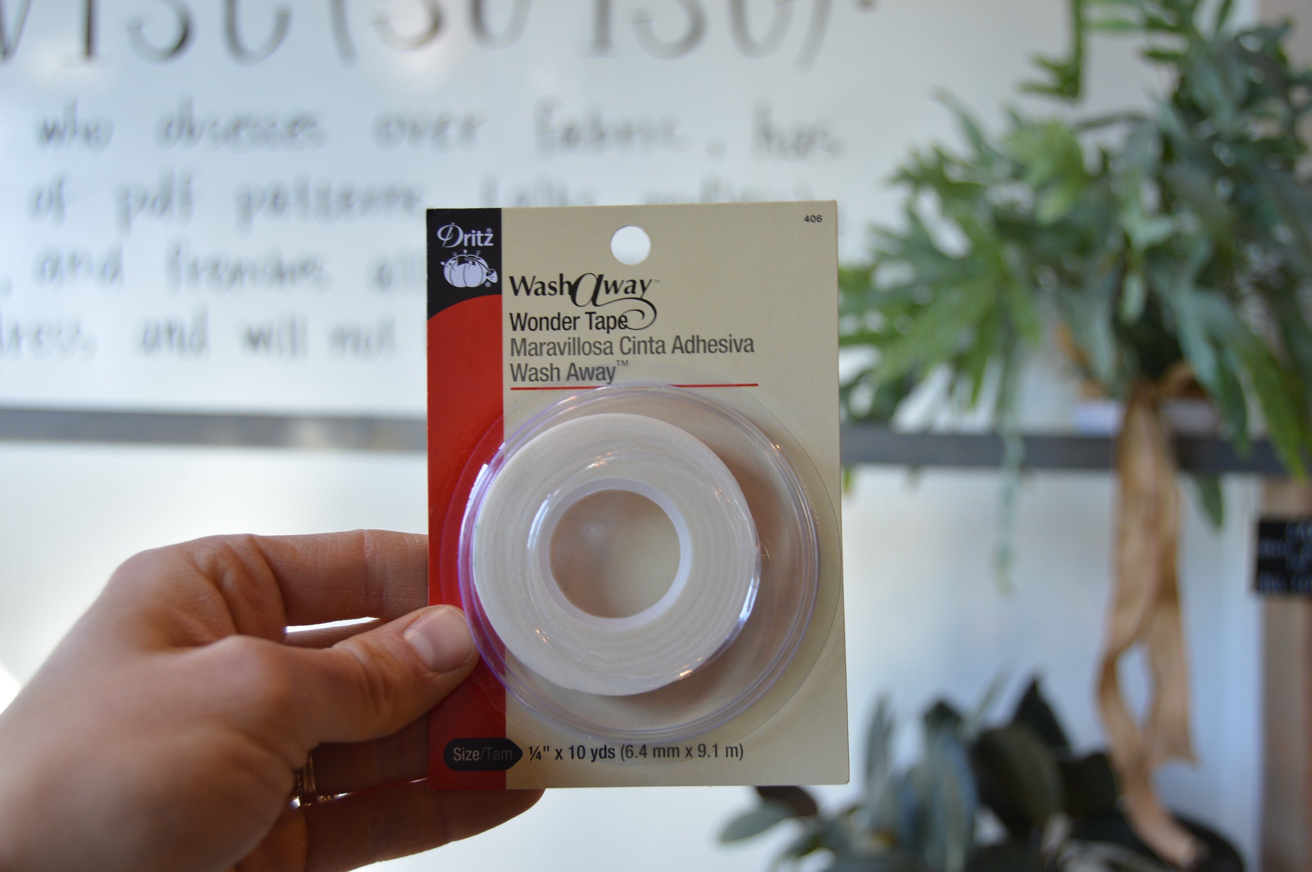 Dritz Wash Away Wonder Tape - 1/4 x 10 yds.